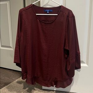 Apt. 9 Women's Deep Red Blouse